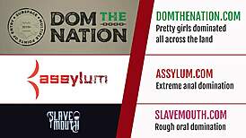 Bound whore gagging on toys while getting rough deepthroat in HD