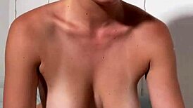 Stella cardo flaunts her huge natural tits with dirty talk