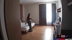 Thai Teen Girlfriend Sucks And Fucks Big Dick Boyfriend In Hotel!