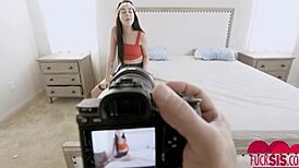 Bambi Black takes a hard cock in POV with her friend