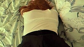 Hunter Laptop: 18yo Teen Redhead Bent Over for Hard Amateur Pounding in Skirt