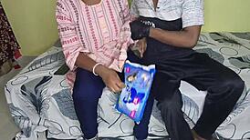 boyfriend fucks girlfriend's ass during period 😈