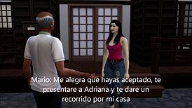 Grandfather’s new love interest in 3D animated porn game