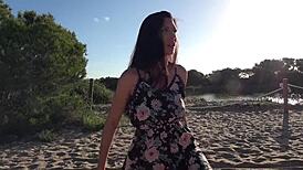 Join Alexa Tomas Masturbating On Beach In Sexy Lingerie