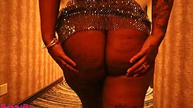 She left the party and got some great dick from a chocolate african man with a monster cock.