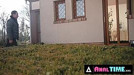 julia rain caught cheating, so her man joins for double penetration payback