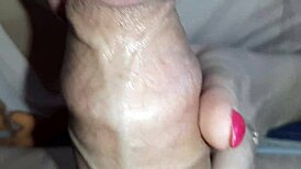 very close-up of early morning blowjob magic