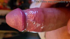 Playing Solo with My Smooth Shaft in Close-Up