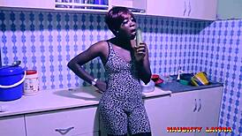 African Mature Woman Interacts With Neighbor In Intriguing Encounter.