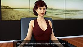 Milfy City Game Features Perverted Psychologist with Huge Tits and Big Ass