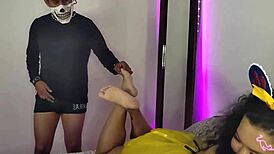 My sister-in-law eagerly awaits the halloween party