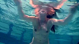Ivetta swims in the pool and you will want to watch her swim