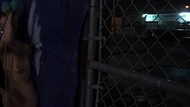 Insane! Sexual Slave Anya Olsen in Rough Outdoor Public Gangbang!