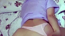 This sexy asian babe in black stockings looks so tempting.