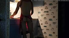 Jasper Cooking in the Kitchen