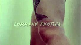 Albina's naughty display with shorts stuffed in her ass, what is she up to?