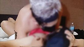 asian hot pinay mom gets licked and creampied in hotel room