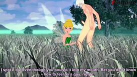 Tinker bell grows up, and i seize the chance to fuck her in the forest while another fairy watches in this peter pan hentai.
