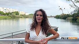 Old Spanish mature Mavi fulfills wild threesome fantasies with us