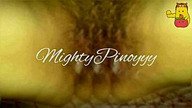 Filipina girlfriend takes early morning shower before work