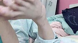 Wow! Slim Gay Teen Sucks His Own Sexy Feet!