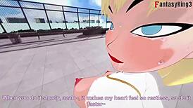 Experience the intriguing POV fantasy of Power Girl and Superman in this 3D cartoon hentai adventure