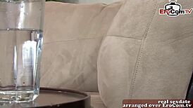 skinny milf takes anal creampie in her hairy hole