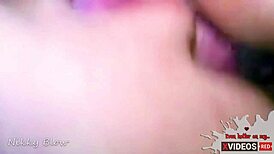 Intense close-up sensual pussy licking and bareback riding by couple