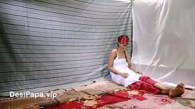 Real Indian wife gets doggystyle on ranch in homemade clip