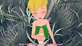 Tinker bell grows up, and i seize the chance to fuck her in the forest while another fairy watches in this peter pan hentai.