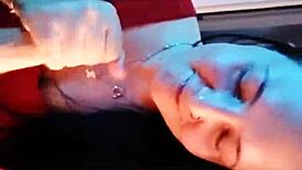 Slut licks ass bent over then gets pussy fucked doggystyle