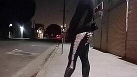 just another day, this gay latino with a bubble butt is selling his holes on the street