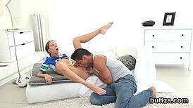 this tiny teen is getting her juicy pussy and petite anal shagged