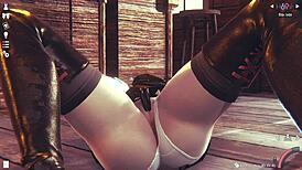 3D Simulation Girl In Anime Style