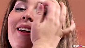 i'm a curvy teen with hairy pussy, first time with big black cock, oh god