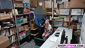 I caught this shoplifting cutie and punished her with my monster cock