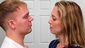 No Reservations With Pristine Edge Millie Morgan And Joshua Lewis In Reality Pov Hardcore Blowjob Scene With Petite Milf And Big Tits