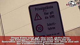 sex in parkhaus with german blonde on date