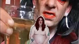 Bisexual Sissy Exposed And Swallowing Pee