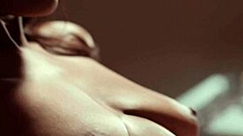 Hey, Angela White and Jenna Foxx are finger fucking and licking boobs in the office!