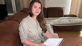 Stepmother Milking Cock Caught by Stepson, Seduces Him to Lick