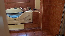 Blonde Hungarian Kayla Green Delivers Kinky POV Footjob with Big Tits