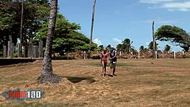 hot pornstar barbie banks rough anal outdoor