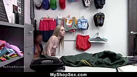 Emma Starletto Tries Stealing from Storefront, Gets Caught and Blackmailed - MyShopSex