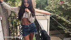 Her dirty hobby turned into quick suck and sticky facial