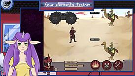 Azula's intense shower scene reveals muscular voyeur and monster tits