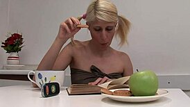 Wild bitch craves big cock for intense blowjob and assfucking action. Can she handle the monster?