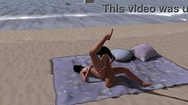 beach sex with my girlfriend, wanna join us?