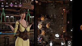 Corruption Town hentai milf solo play