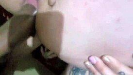 Blonde Bends Over In Shaved Pose